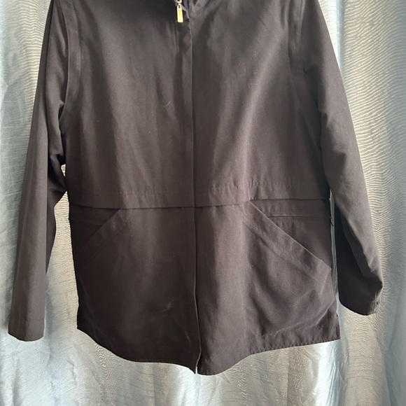 DASH jacket black with a patterned inside- size 16- zipper, pockets - and more - Picture 7 of 10